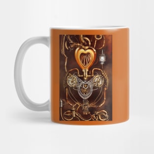 Steampunk mechanical heart Mug